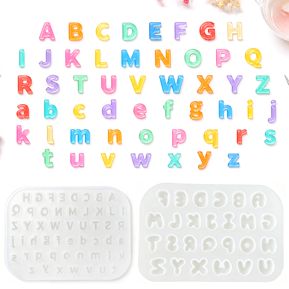 Resin Art Letters - Molde de Silicona Mini S0321 para