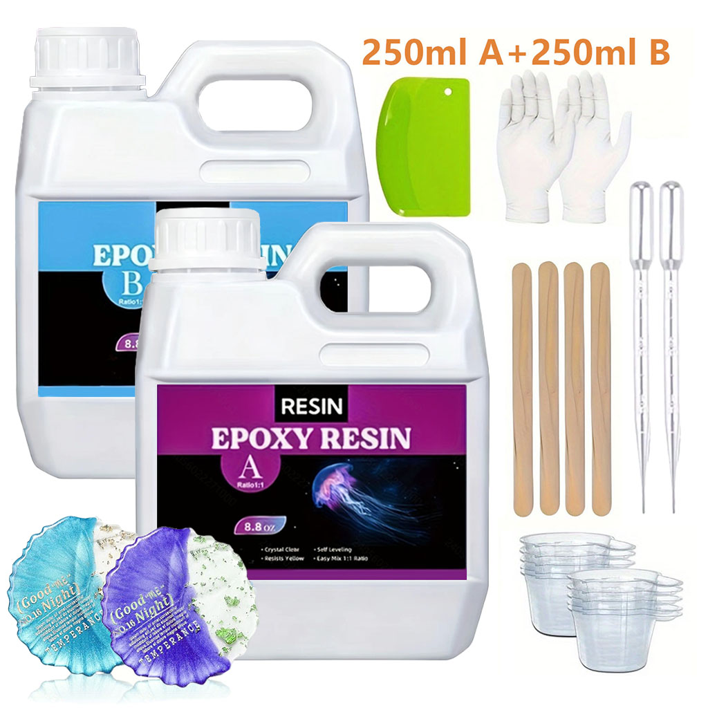 Resin Art And Jewelry - Kit de Resina Epoxi Transparente de