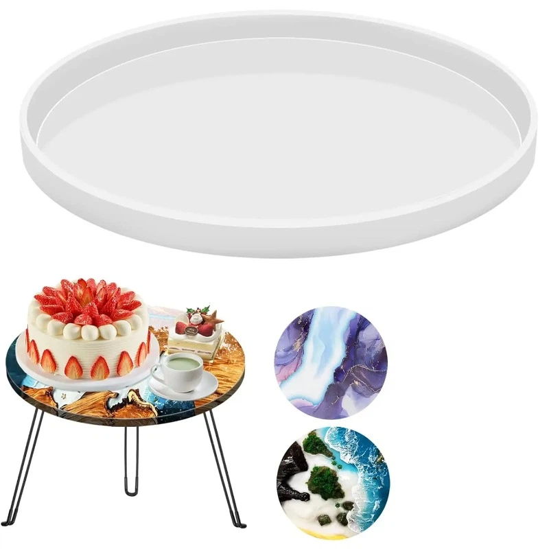Resin Art Tray - Moldes de resina epoxi redondos para