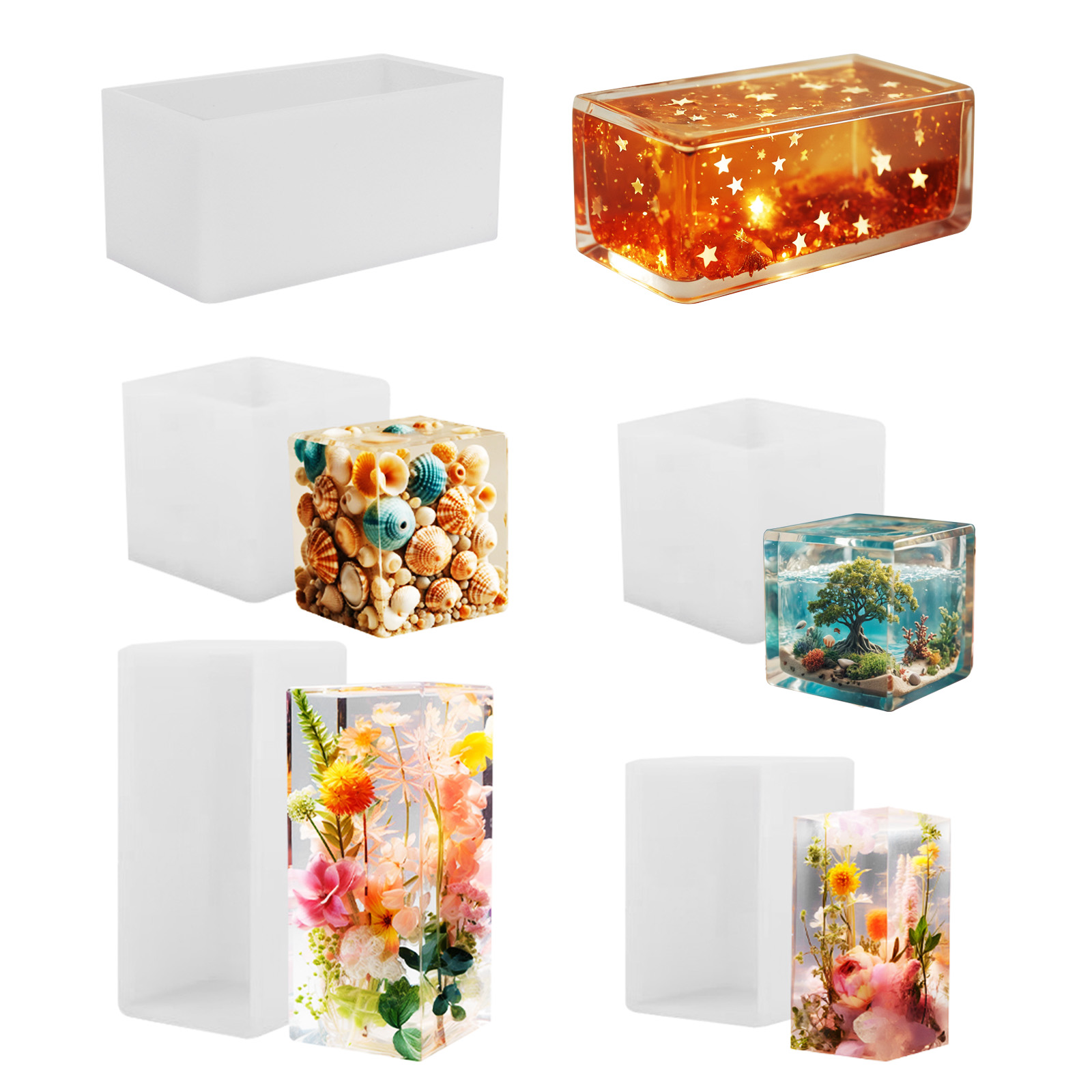 Resin Art Letters - Molde de silicona para resina epoxi,