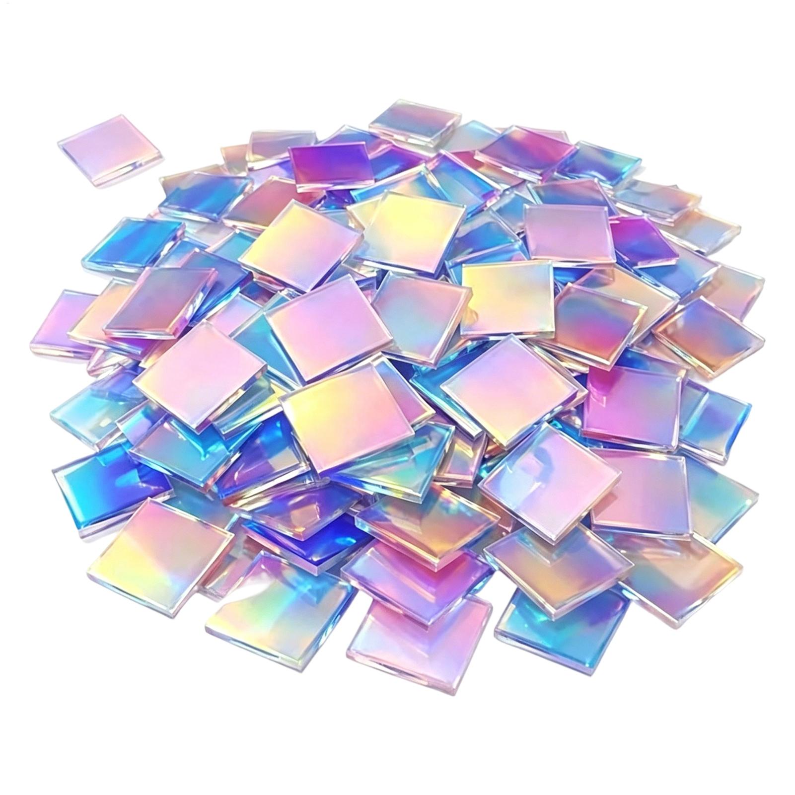 Resin Art And Jewelry - Mini Láminas Acrílicas, 100 Piezas, Cuadrados
