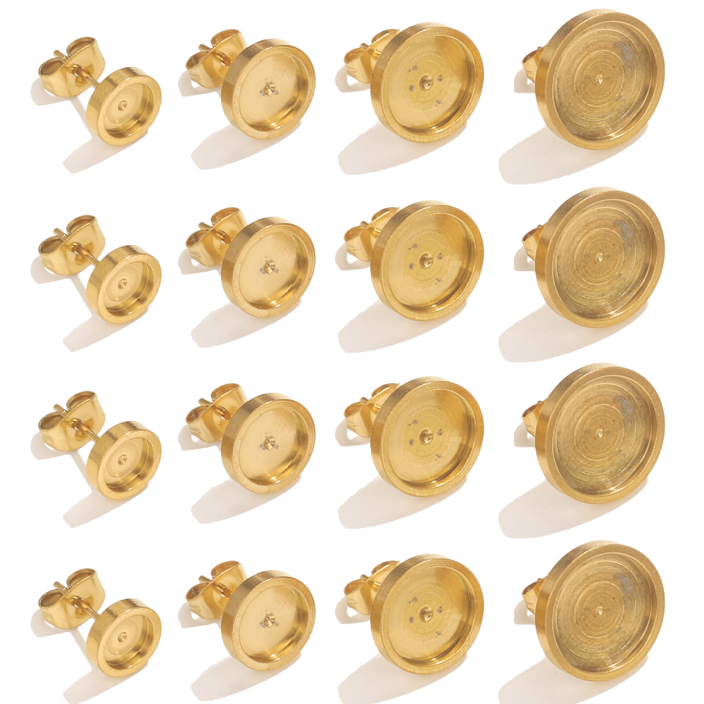 Resin Art For Sale - 10 Uds. De pendientes dorados de