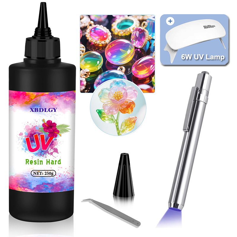 Pegamento duro de resina UV de - Resin Art Letters reseña y precio