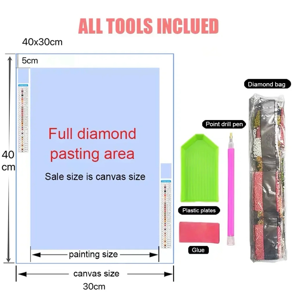 Kit de pintura de diamantes 5D - Resin Art Bali reseña y precio