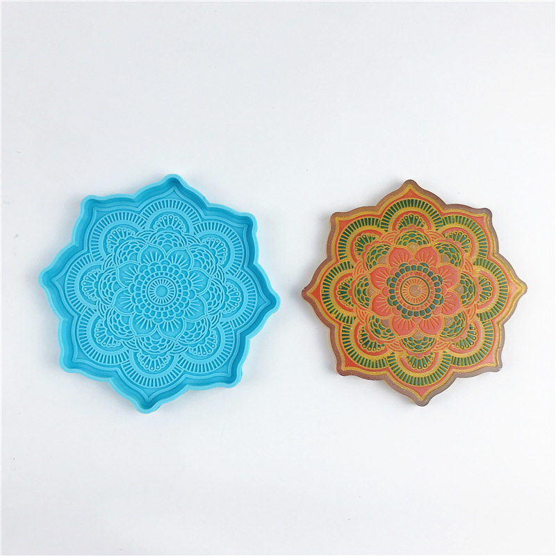 Molde de silicona con posavaso - Resin Art Tray reseña y precio