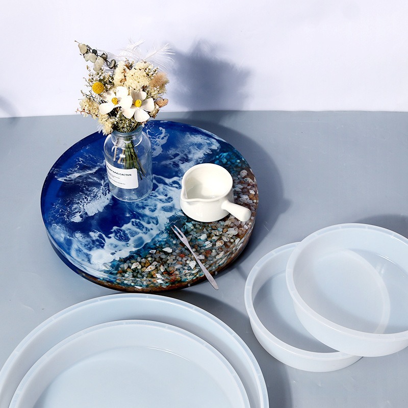 Moldes de resina epoxi redondo - Resin Art Tray reseña y precio