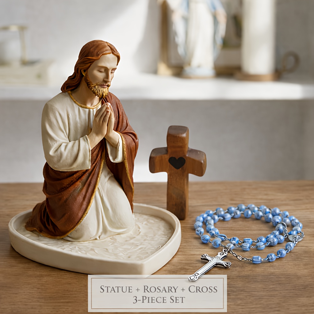 Estatua de Jesús y la Virgen M - Resin Art Tray reseña y precio