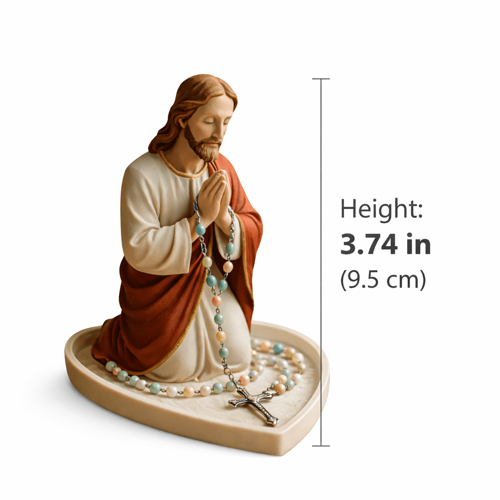 Estatua de Jesús y la Virgen M - Resin Art Tray reseña y precio