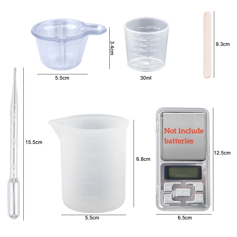 Kit de resina epoxi transparen - Resin Art And Jewelry reseña y precio