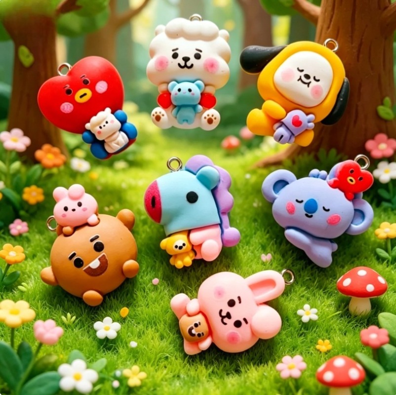 7 piezas de dijes de resina BT - Resin Art For Sale reseña y precio