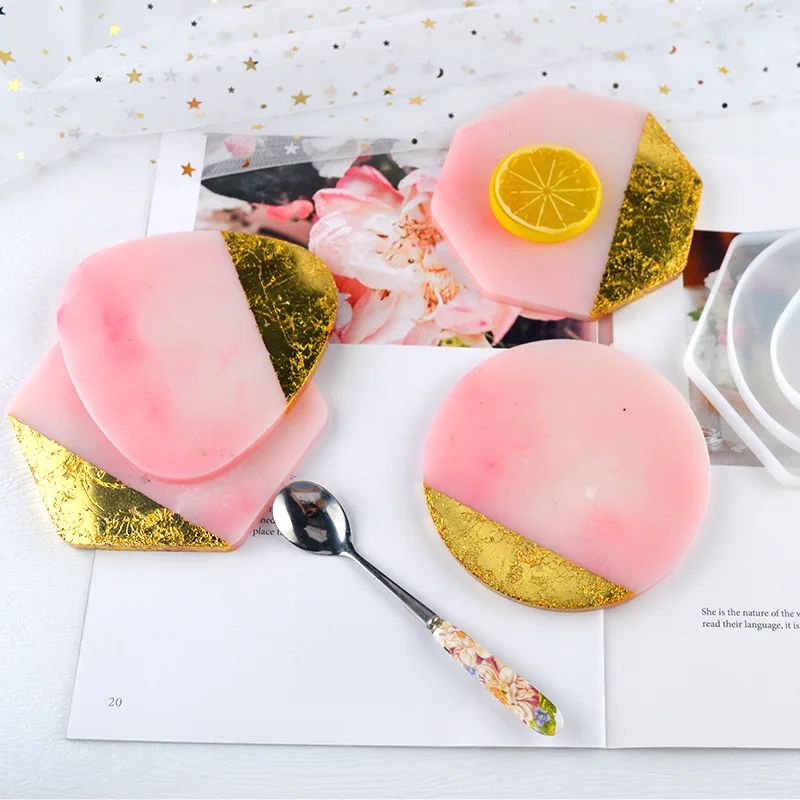 Molde de posavasos geométrico  - Resin Art Tray reseña y precio