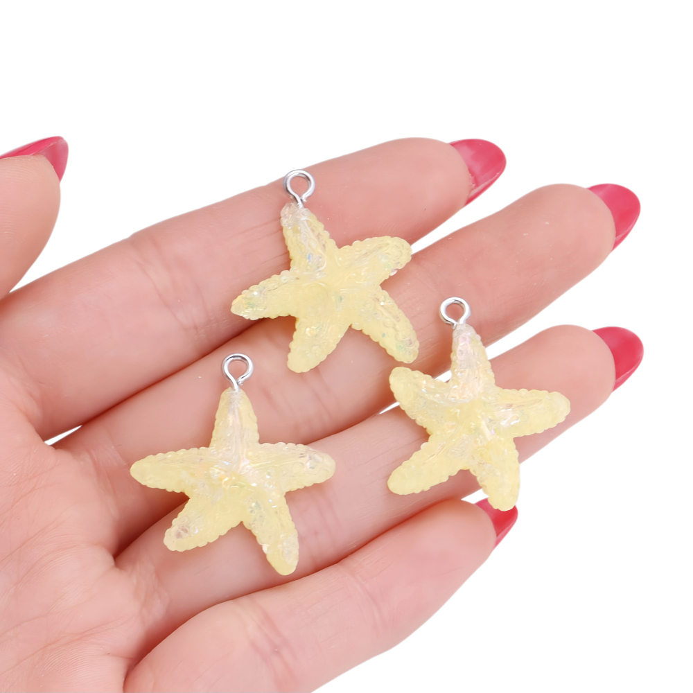 10 Piezas de Dijes de Estrella - Resin Art Beach Theme reseña y precio