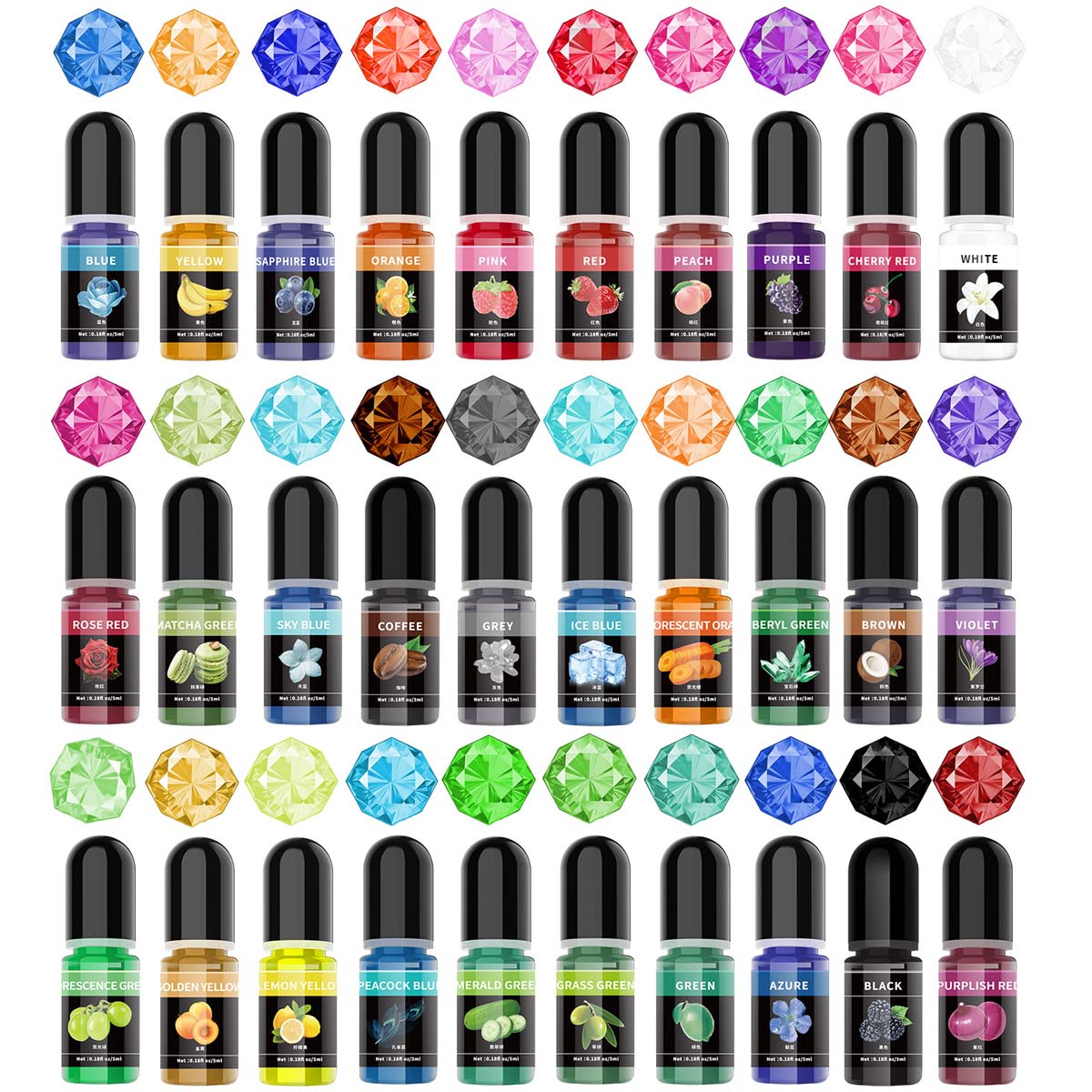 5ml/botella de pigmento de res - Resin Art Letters reseña y precio