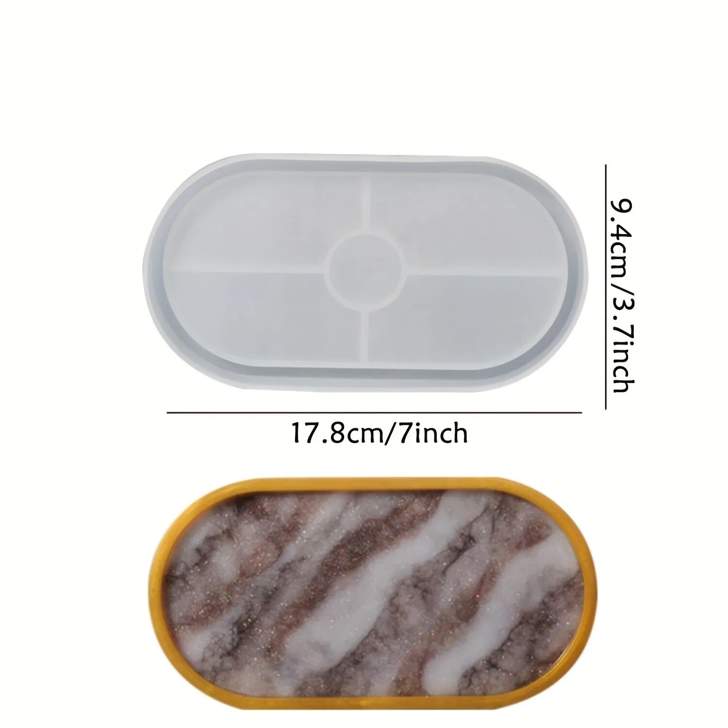 Posavasos ovalado de resina ep - Resin Art Tray reseña y precio