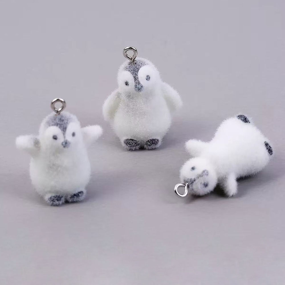 5 uds flocado pequeño pingüino - Resin Art For Sale reseña y precio