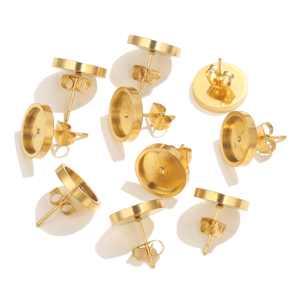 10 Uds. De pendientes dorados  - Resin Art For Sale reseña y precio