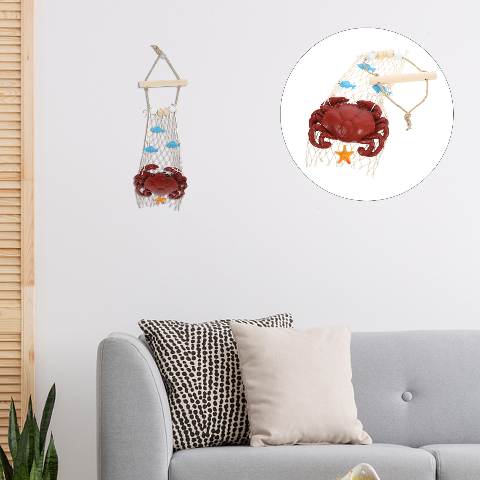 Adorno de Pared de Cangrejo Re - Resin Art Beach Theme reseña y precio